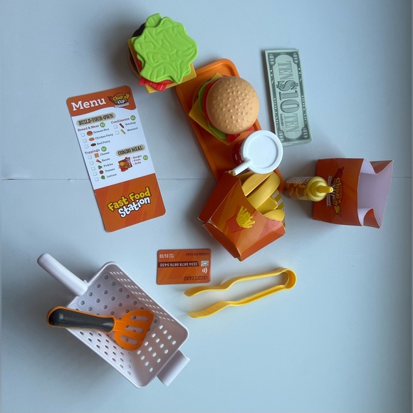 Kids Fast Food Play Set with Accessories - Picture 3 of 9